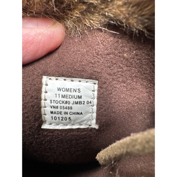 L.L. Bean Womens Cable Knit Faux Fur Lined Slipper Boots Size‎ 11M - Picture 5 of 7